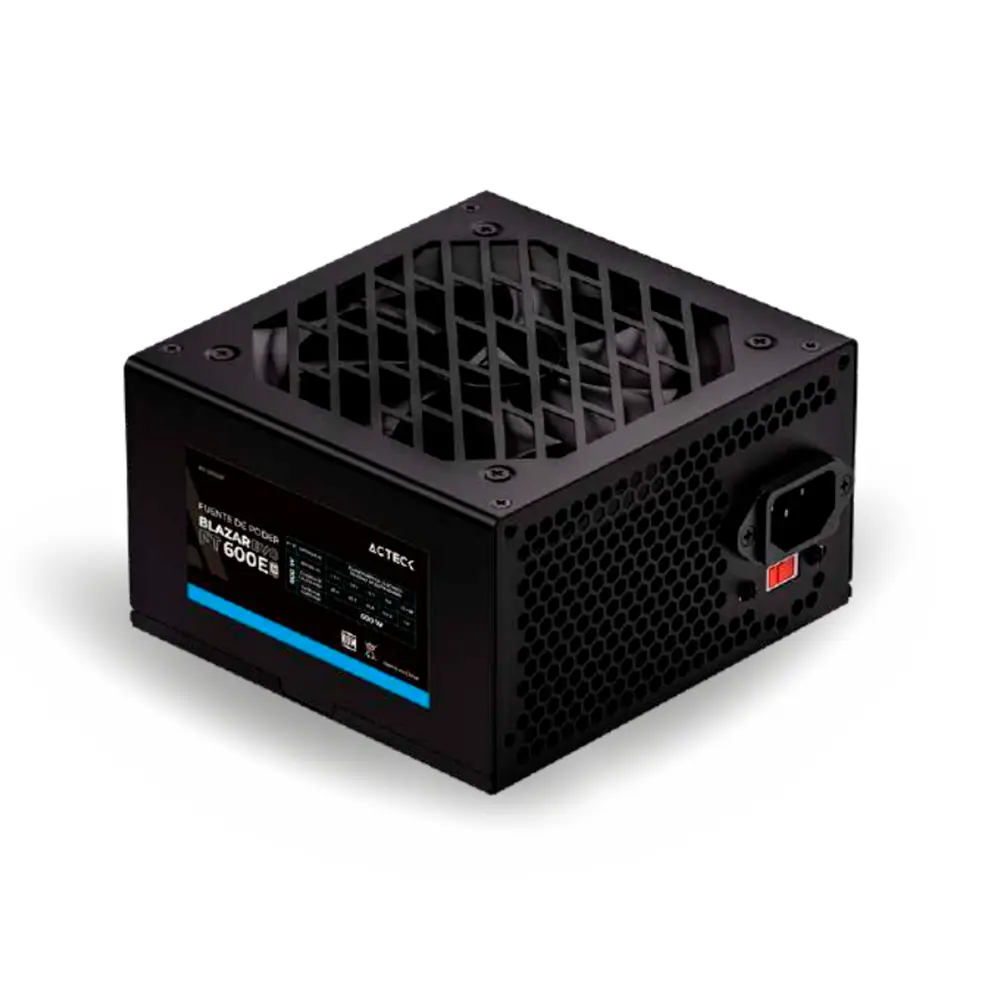 Fuente Acteck 600W MOD ES-05003E ATX Blazar EVO FT600E Advanced Negro