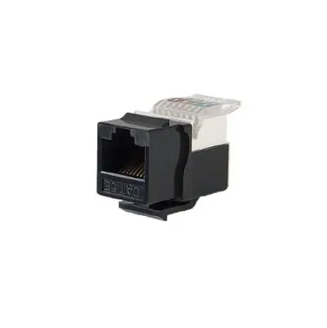 [LP-KJ-516-BK] Módulo Jack Keystone Cat5e sin Herramienta (toolless) para faceplate - Color Negro
