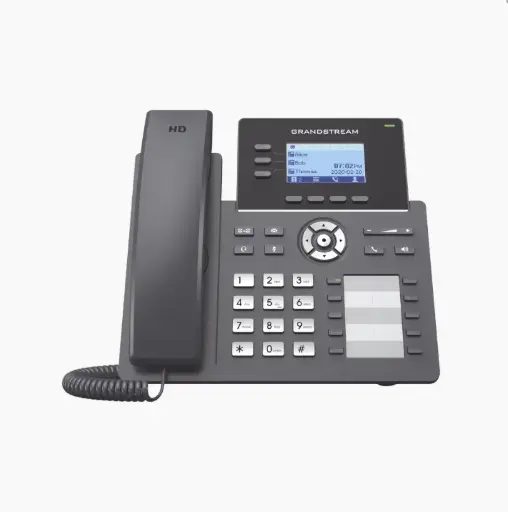 Teléfono IP Grado Operador, 3 líneas SIP con 6 cuentas, 10 botones BLF, puertos Gigabit PoE, codec Opus, IPV4/IPV6 con gestión en la nube GDMS GRANDSTREAM