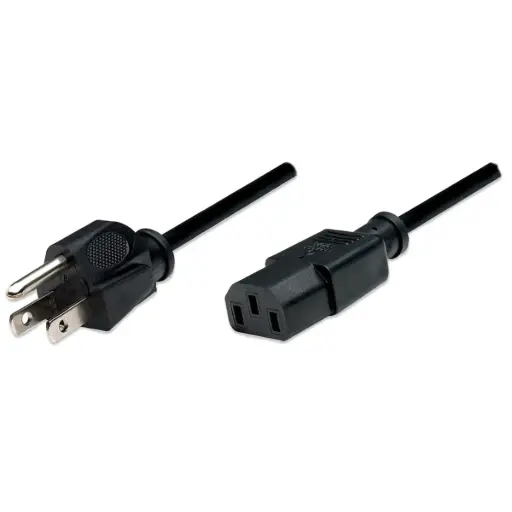 Cable de corriente 1.8m para monitor o computadora