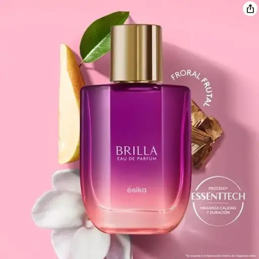 [00281] Esika - Brilla Eau De Parfum para Mujer Floral Frutal, 45 ml.